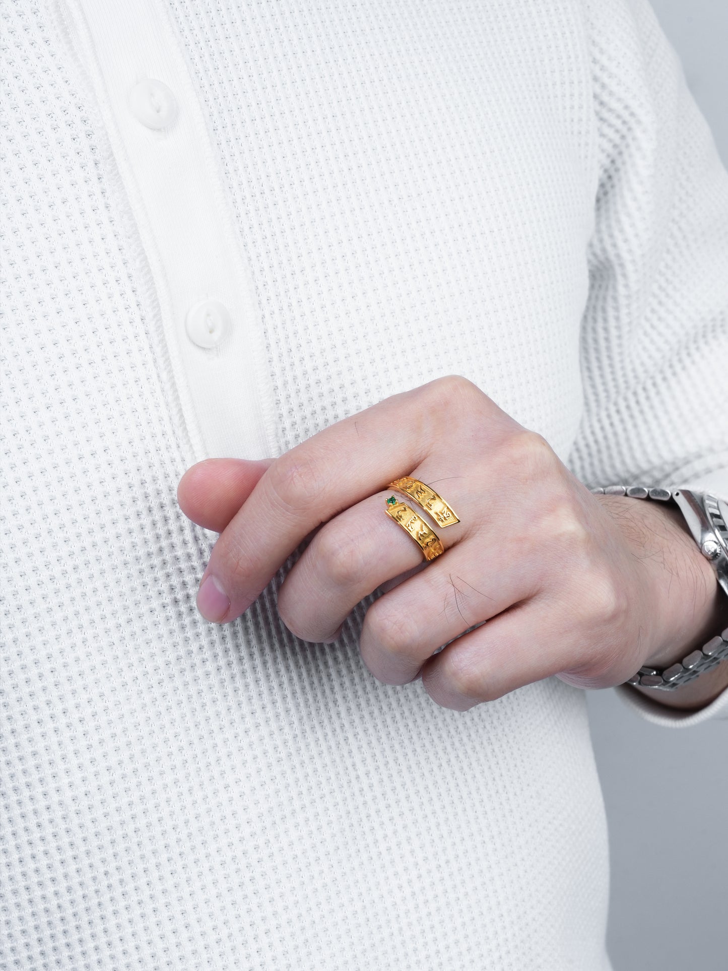 梵字 錾刻リング(Coming soon)